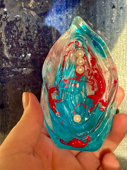 She's Holding It Down!–Red, White, & Blue Paperweight