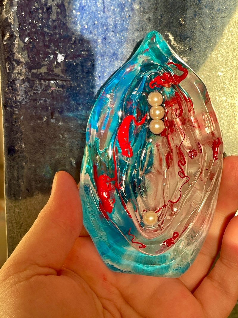 She's Holding It Down!–Red, White, & Blue Paperweight